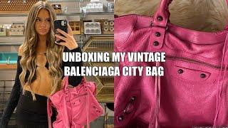 UNBOXING MY VINTAGE BALENCIAGA CITY BAG I CANT BELIEVE THE PRICE