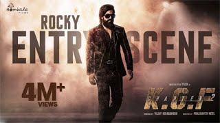 Rocky Bhai Mass Entry Scene   KGF 2  Yash  Prashanth Neel  Vijay Kiragandur  Hombale Films