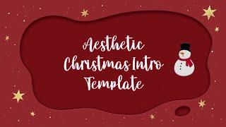  aesthetic christmas intro template no text part 2