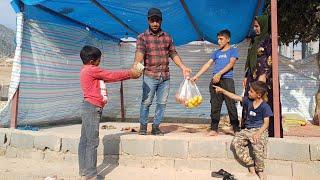 Nomadic Life Effort to Build a House Before the Cold Season with Mr. Nemat’s Support