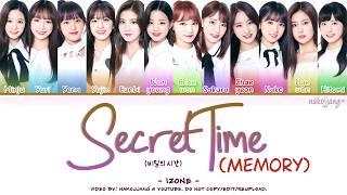 IZ*ONE 아이즈원 – MEMORYSECRET TIME 비밀의 시간 Coded Lyrics EngRomHan가사