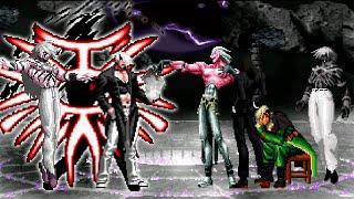 Orochi Iori XIII White Flames VS Super KOF Boss Team