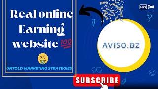 How to create account in Aviso.bz website  Free online Earning website   Real .