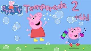 +4 HOURS Peppa Pig Full Season 2 Completa 52 Episodes in Spanish make your kids to learn Spanish