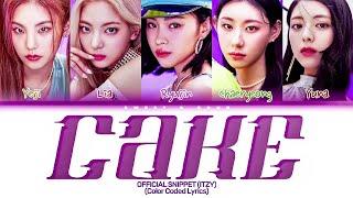 SNIPPET ITZY CAKE Color Coded Lyrics