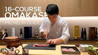 $275 Outstanding & Incredibly Unique Michelin Guide Sushi Omakase - Sushi Saryu * Vlog  4K