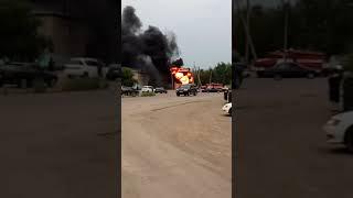 Пожар в трансформаторе по ул. Гурьева