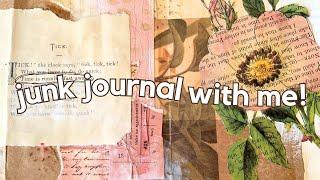 Using tea-dying as an easy background technique  Junk Journal July