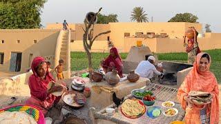 Morning Routine of Village Woman Pakistan  Village Life Pakistan  Cooking Traditional Breakfast