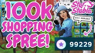 *50+ HORSES*  100000 STAR COINS SHOPPING SPREE  *Star Stable*