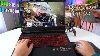Baldurs Gate 3   ACER Nitro 5  RTX 3050 I5 12500H POV Gameplay Test Graphics FPS 