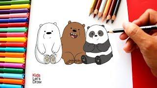 Cómo dibujar a Los Osos ESCANDALOSOS  How to draw We Bare Bears