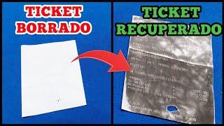 How to RECOVER information from OLD TICKETS that have already been deleted.