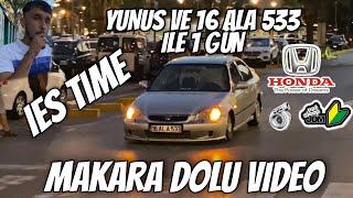 YUNUS VE HONDA IES ILE 1 GUN MAKARA DOLU VIDEO IES TIME #yunuskarakose #izmir #berkcakmak #honda