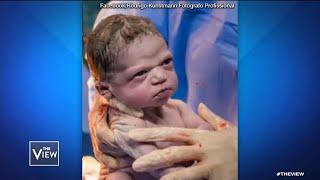 Newborn Baby’s Facial Expression Goes Viral  The View