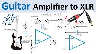 Electric Guitar Amplifier to XLR Audio Signal