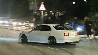 Toyota Chaser JZX100 DRIFTING AT MEET