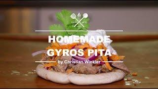 Homemade Gyros Pita - DIY Greek Gyro Recipe - COOK WITH ME.AT