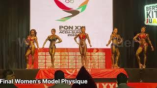 Final Womens Model Physique PON XXI Binaraga Indonesia Aceh-Sumut 2024  Binaraga Indonesia 