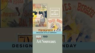 Art Nouveaux Era of Graphic Design  Day 21 of 100 Days of Design  #shorts