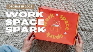 Work Space Spark Unboxing December 2022 Stationery Subscription Box