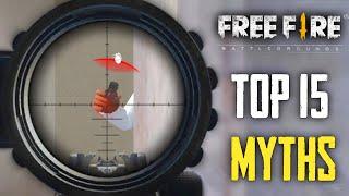 Top 15 Mythbusters in FREEFIRE Battleground  FREEFIRE Myths #181