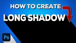 How to create long shadow in photoshop