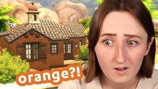 i built a house in the sims using only ORANGE?
