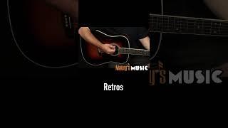 Martin 8020 and Retro acoustic guitar string comparison #shorts