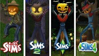 Sims 1 vs Sims 2 vs Sims 3 vs Sims 4 - Scarecrow