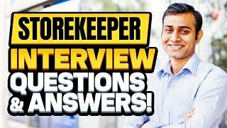 STORE KEEPER Interview Questions & ANSWERS How to PASS a StoreKeeper Job Interview