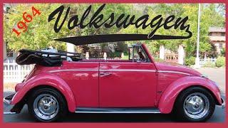 Cool Pink 1964 Volkswagen Beetle Convertible