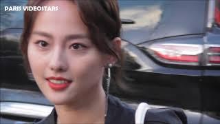 VIDEO Jenny Zhang 张嘉倪 Zhang Jiani attends Paris Fashion Week 4 march 2019 show Shiatzy Chen