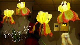 Diy Giant Flower Lamp Night 2023 - Diy Giant Iris Flower