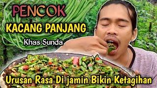 PENCOK KACANG PANJANGMembuat Pencok Kacang Panjang Di Alam Terbuka