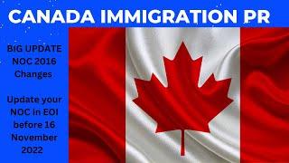 NOC Changed  NOC Codes changed to  NOC TEER 2021   Canada Immigration and Canada PR big Update