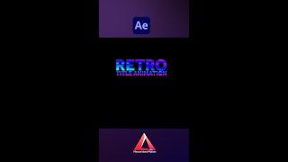 Retro Title Animation  After Effects tutorial