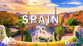 Spain 4K -The Most AMAZING Places of Spain - Scenic Relaxation Film With Calming Music  4K Video 