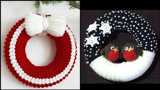 Outstanding Crochet Pattern Wreathes for Christmas 2020  Beautiful Winter Home Decoration Ideas