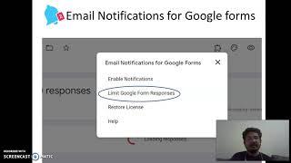 How to set the restriction in Google form