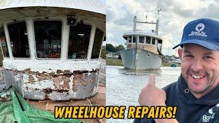 Ep 196 Fixing Our Rotten Boats Wheelhouse.