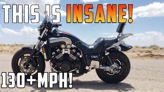 Heres Why The V-Max Is INSANE     Yamaha Ride Review Speed Run Burnout...