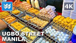 4K UGBO TONDO Most Popular Street Food Spot in Manila Philippines - Night Market Walking Tour Vlog