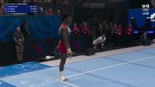 Frederick Richard fires away on floor  U.S. Olympic Gymnastics Trials