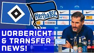 HAMBURGER SV - HERTHA BSC Vorbericht & Aufstellungen. Transfer News - Rogel wechselt uvm.