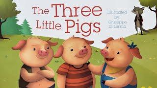 The Three Little Pigs - Read aloud in fullscreen with music and sound effects