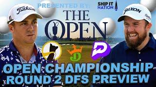 Open Championship Round 2 Preview + Live chat  Draftkings DFS Showdown Underdog + Prize Picks Props