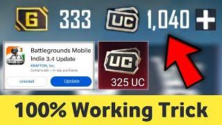 Free 325 UC Bgmi 3.4 Update  Free UC Bgmi 100% Working  Bgmi Free UC Event 3.4 Update