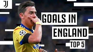 Top 5 Goals In England  Dybala v Spurs Zidane v Man United & More Premier League Teams  Juventus