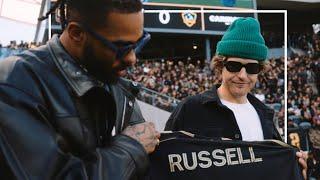 D’Angelo Russell LAKERS GAMEDAY AND LAFC MATCH